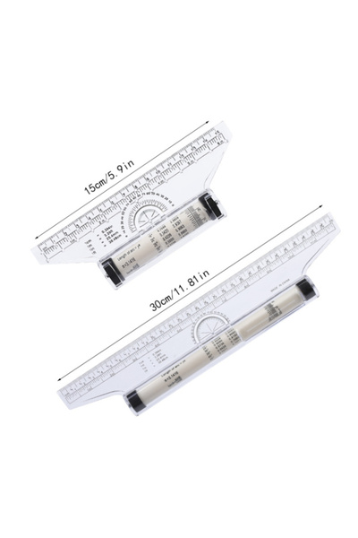 Choice 1Pc 15cm 2Pcs Plastic Ruler Drawing Roller Ruler Parallel Multi-functi...