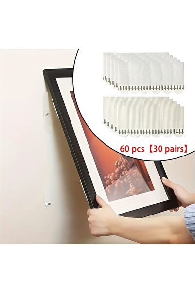 choice2 60pcs-30 pairs 12-60PCS Heavy Duty Non Perforated Hanging Picture Str...