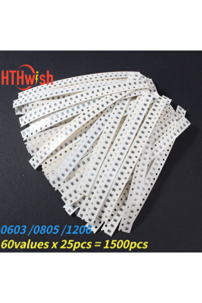 Choice 1500pcs 0805 1500pcs 603 0805 1206 0R~10M SMD Film Resistor Accuracy 1...