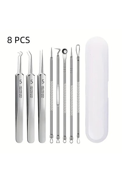 Choice silver 8 PCS Stainless Steel Acne Clip, Cell Clip, Blackhead Clip, Acn...