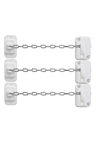 Choice 3PCS 3PCS Door Chain Lock Self Adhesive Window Restrictor Child Safety...