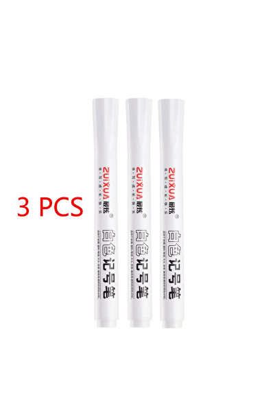 Choice 3 pieces 1-10 Pcs White Marker Pens 2.0mm Oily Waterproof White Gel Pe...
