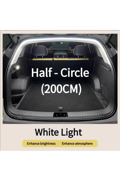 Choice White 200cm Car Trunk Led Light Strip 200cm/400cm Flexible PVC Decorat...
