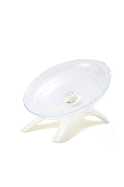 Choice White 1PC Silent Flying Saucer Exercise Wheel for Small Pets - Hamster...