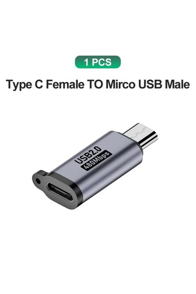 BSN محول من النوع C إلى MicroUSB، محول USB من النوع C إلى Micro USB ذكر إلى U...