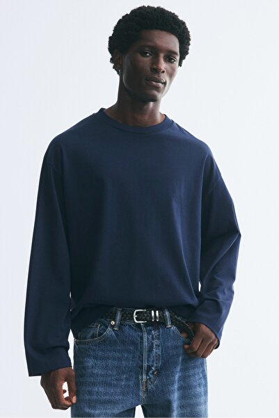 H&M Uzun Kollu Jarse Üst Oversized Fit