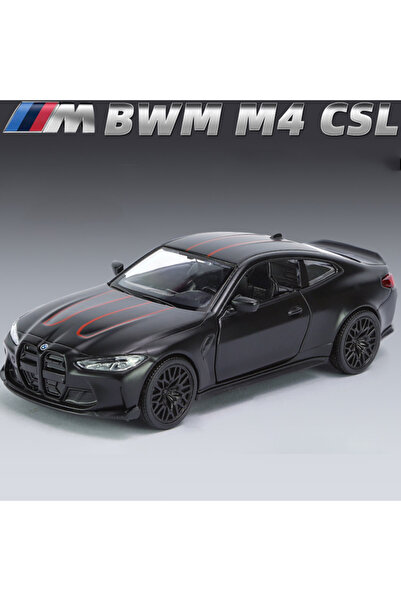 Choice1 نموذج سيارة BMW M4 CSL أسود معدني بمقياس 1/36، لعبة سيارات محاكاة عال...