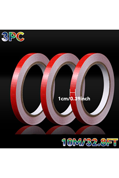 Choice6 Redx3pc Reflective Tape, Safety Warning Glow in The Dark Tape Waterpr...