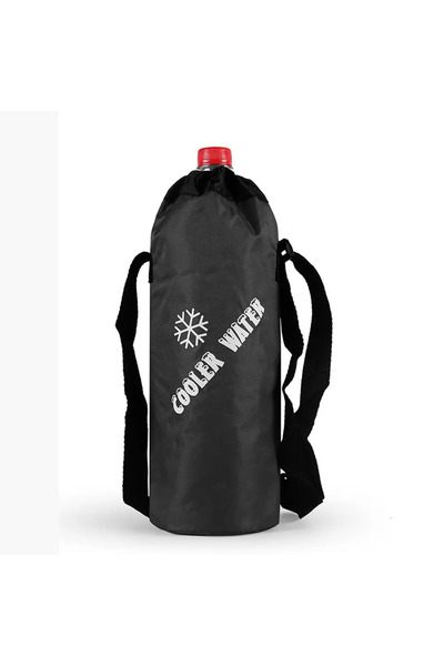 Choice black 1PC Drawstring Water Bottle Pouch High Capacity Insulated Cooler...