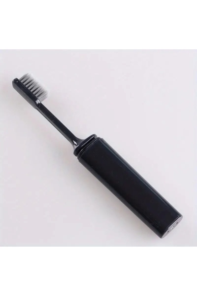 Choice1 black Portable Compact Charcoal Folding Toothbrush - Perfect for Trav...