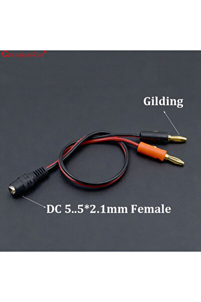 Choice3 DC Female Gilding 1PC DC Plug To Banana Plug Wire 4mm Power Test Wire...