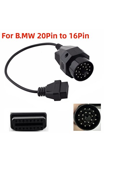 Choice For B.MW 20pin OBD II OBD Adapter For B.MW 20 PIN to OBD2 16 PIN Femal...