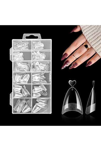 Choice1 240pcs 120/240pcs Medium Almond Shaped Nail Extensions - Glossy Finis...