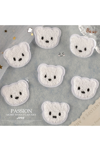 Choice 12PCS 12pcs Pack Cute Puppy Iron-On Embroidered Patches - White Puppy ...