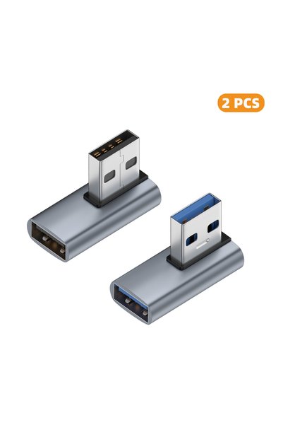 Choice8 محول تمديد USB 3.0 بزاوية 90 درجة ذكر إلى أنثى، محول USB بزاوية قائمة...