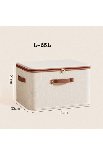 Choice1 L-25L Foldable Clothes Storage Box, Closet Organizer Container with H...