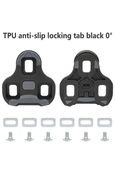 Choice Black Anti-slip TPU Road Bicycle Cleats Pedal Pads Wear-resistant Cycl...