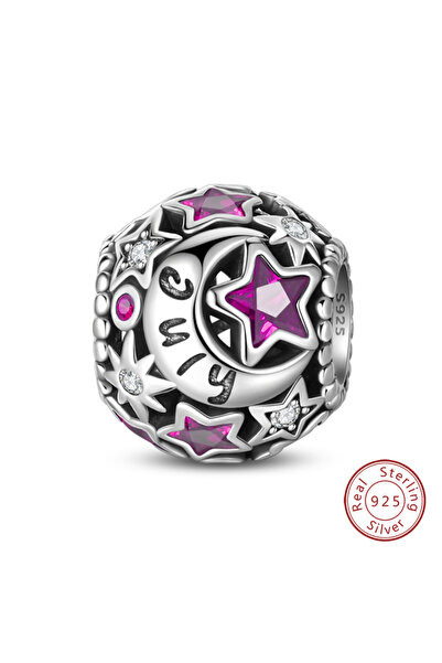 Choice8 PAC1360-7 New 925 Sterling Silver Star Moon Birthstone January to Dec...