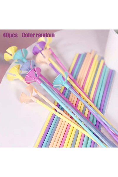 Choice Other 40pcs random 20/40pcs Mixcolor 32cm Latex Balloon Stick Macaron ...