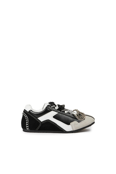 Twist ZİNCİR AKSESUARLI COLORBLOCK DERİ SNEAKER