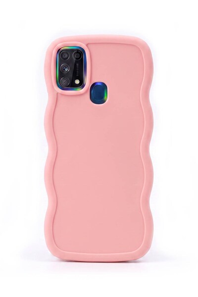 Vissona Samsung Galaxy M31 / M21s / F41 Uyumlu Dalgalı Tasarım Kamera Korumal...