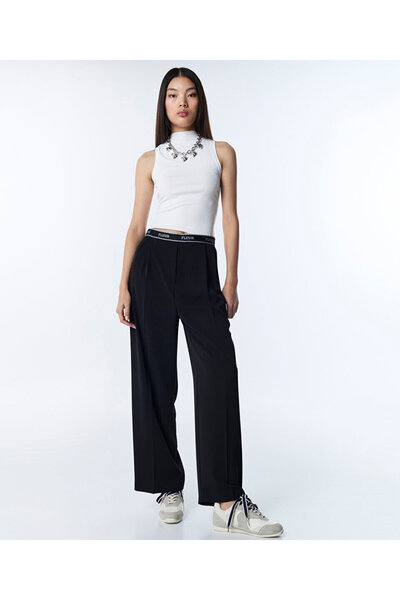 Twist SLOGANLI WIDE LEG PANTOLON