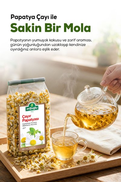 Arifoğlu Chamomile Tea 60 g (Chamomile Flower, Chamomile Flowers, Dried, 100% Natural)