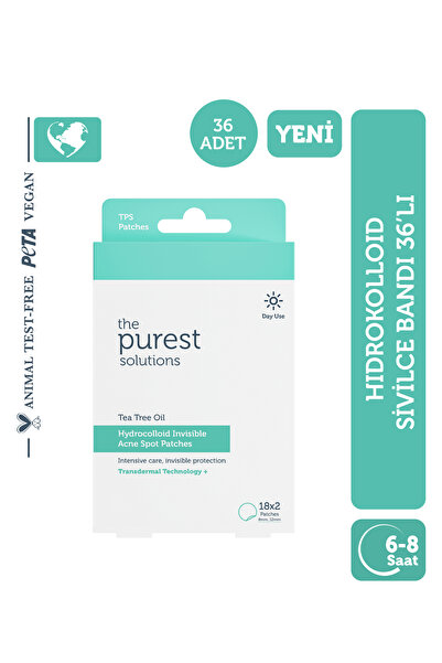 The Purest Solutions Hidrokolloid Akne ve Sivilce Karşıtı & Yatıştırıcı Bant ...