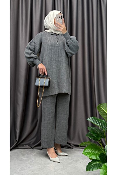 NİSUM MODA POLO YAKA TRİKO PANTOLONLU TAKIM