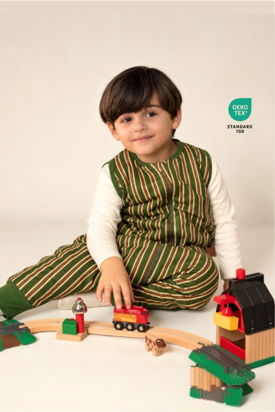Pine Baby Home 1.0 TOG %100 Pamuk Bebek Uyku Tulumu OEKO-TEX Standard 100 - P...