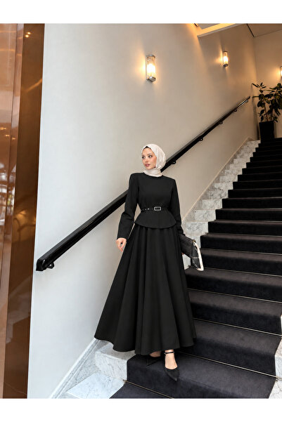 Miraydın Butik Kadın Double Krep Kumaş Şık Ceket Ve Etek Takım Siyah - M41420