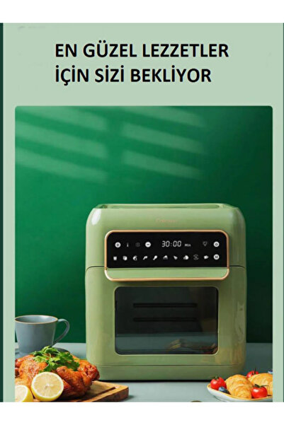 HUTT Oa10 Airfryer Siyah Yağsız Fritöz 10 Lt