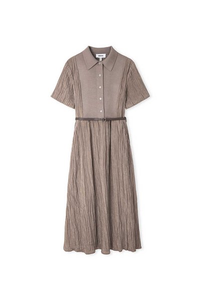 İpekyol Belted Knitwear Mix Dress