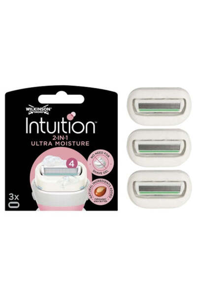 Wilkinson Intuition Ultra Moisture Epilator Refills with Shea Butter, Women, ...