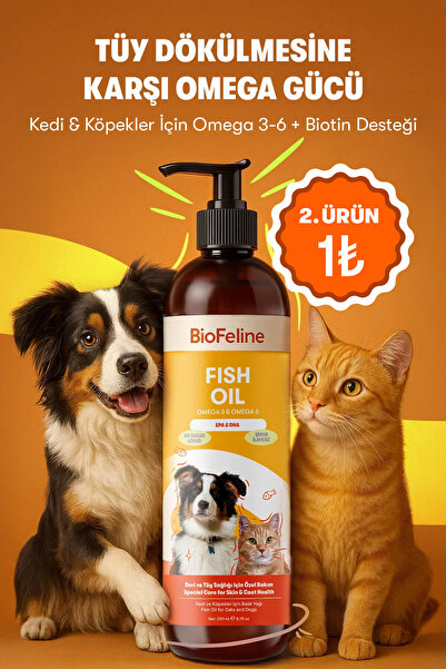 BioFeline Tüy Dökülme Engelleyici, Tüy Parlaklığı Ve Genel Sağlık Destekleyic...