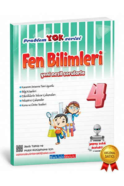 SALAN OKUL RESMİ VE ORİJİNAL SATICI 4. SINIF PROBLEM YOK FEN BİLİMLERİ