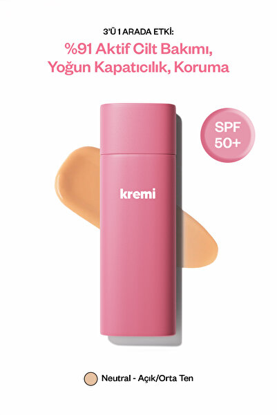 Kremi BB Krem SPF50 Yüksek Kapatıcı, Ton Eşitleyici, Peptit, Seramid, Niacina...