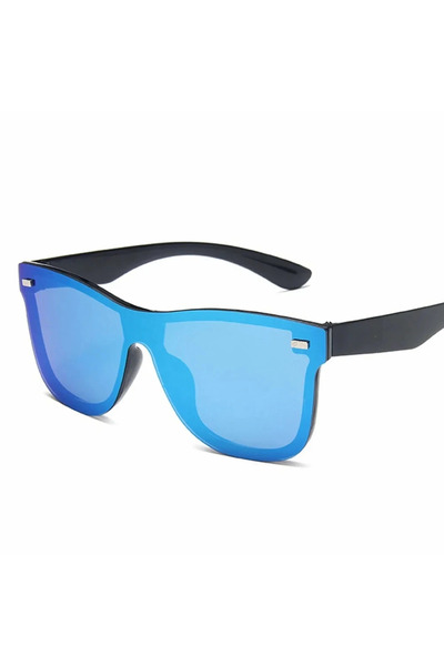 Choice4 4-Black-Blue New Fashion Sunglasses One Piece Trend Personality Eyegl...