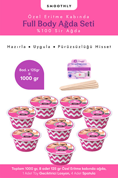 Smoothly 8 Parça Pudralı Boncuk Ağda Soyulabilen Yüz Ağdası (PENTA) + Karınca...