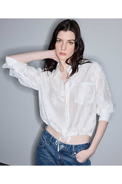 İpekyol Embroidery appliqued shirt