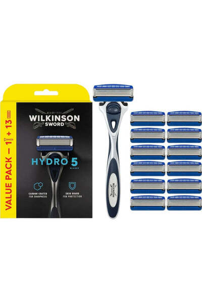 Wilkinson Sword Hydro 5 Protection Regular razor set, men, 13 refills included