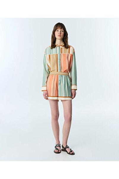 Twist ÇİZGİLİ COLORBLOCK ŞORT