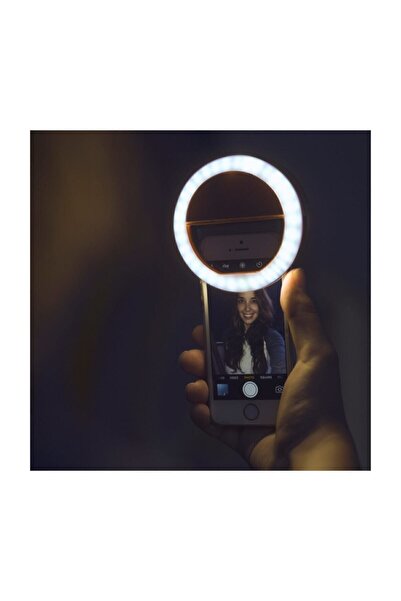 Concord LED Selfie Işığı 3 Kademeli Güçlü Işık Yeni Nesil Type-C Şarjlı Tüm Telefonlara Uyumlu Kamera Dolgu Işığı