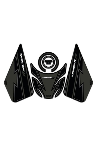 GP KOMPOZİT Yamaha MT-09 Tracer 2021-2024 Uyumlu Tank Pad Seti Siyah