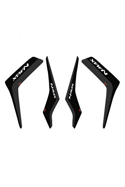 GP KOMPOZİT Yamaha Nmax 125-155 2015-2020 Uyumlu Yan Pad Seti Siyah-karbon