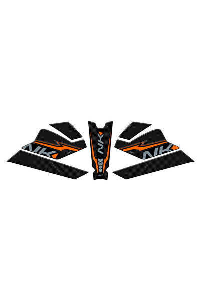 GP KOMPOZİT CF Moto 250 NK 2023-2025 Uyumlu Tank Pad Seti Turuncu