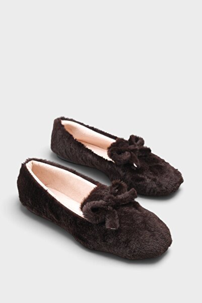 Capone Outfitters Patrica Plush Bowknot Ballerina