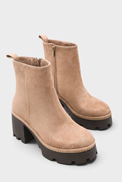 Capone Outfitters Dalenna Side Zipper Platform Heeled Women's Boots