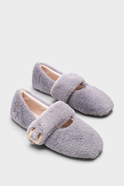 Capone Outfitters Talia Peluş Tokalı Babet