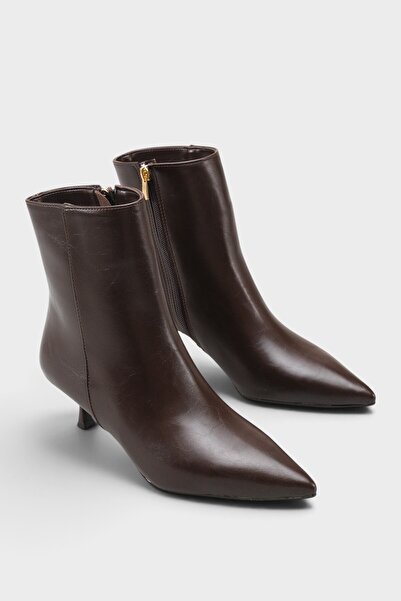 Capone Outfitters Gabriella Pointed Toe Side Zipper Thin Heeled Casual Women'...